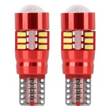 Automobilinė lemputė LED T10 (W5W) 12V / 24V 2W 5600K 27SMD balta Canbus Amio-01446 (vieneto kaina)